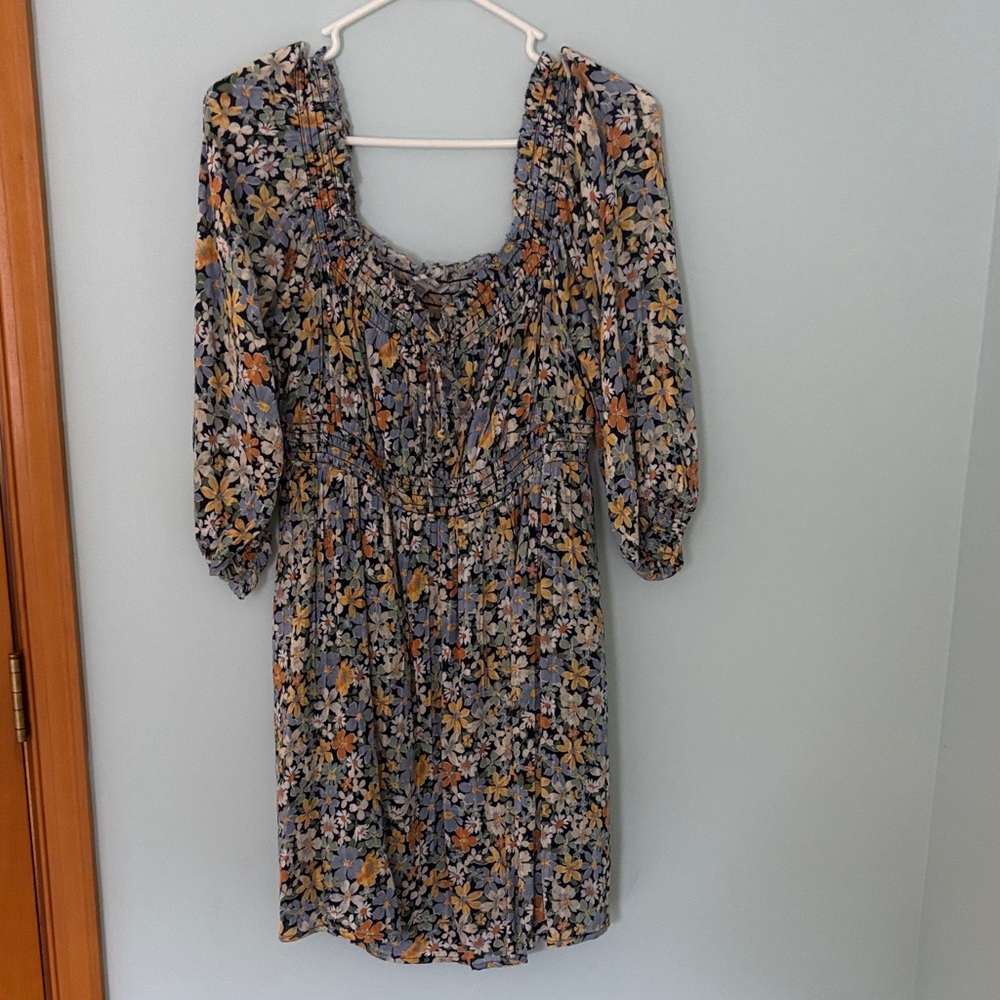American Eagle Outfitters Floral Long Sleeve Dress